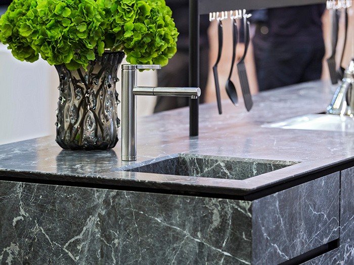 Eye catching? Luxurious? You’ll find both in a natural stone sink